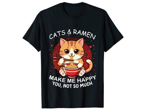 Cats Ramen Make Me T-Shirt Design Review