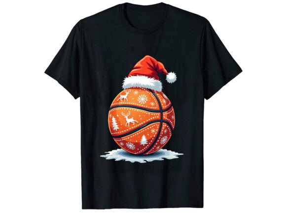 Christmas Basketball Santa for Real Embroidery Projects