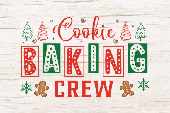 Christmas Gingerbread Cookie Baking Crew Embroidery Review