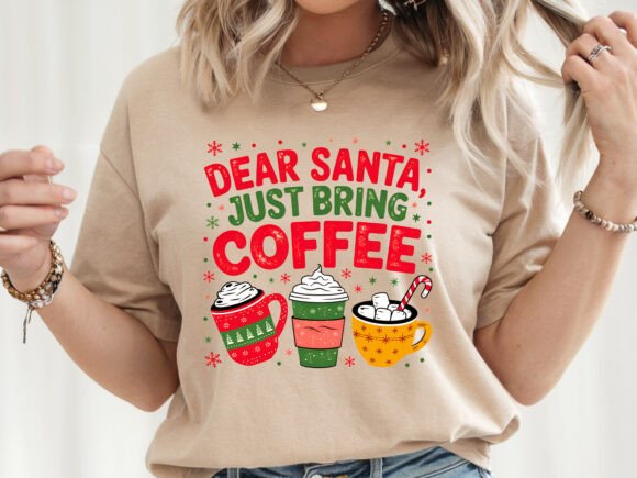 Dear Santa Just Bring Coffee Embroidery Design Review