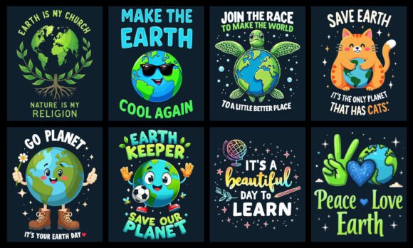 Earth T-Shirt Design Bundle Review for Real Projects