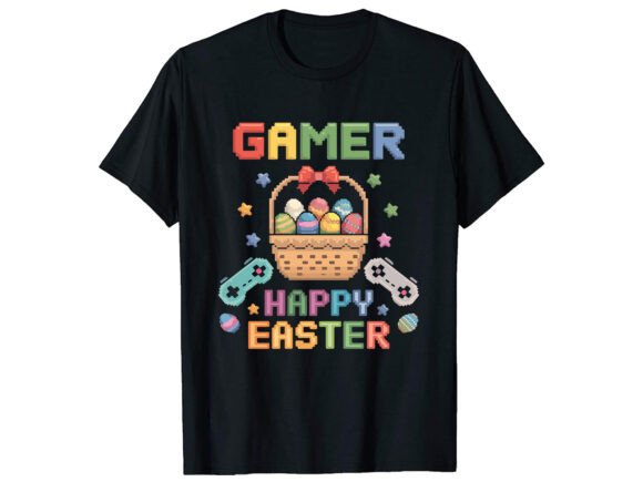 Gamer Happy Easter T-Shirt Design Review for Real Projects