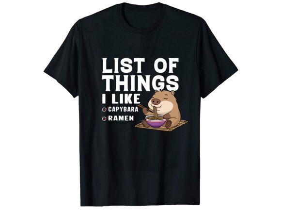 List of Things T-Shirt Design Review