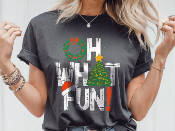 Oh What Fun Funny Christmas Xmas Men Embroidery Design Review