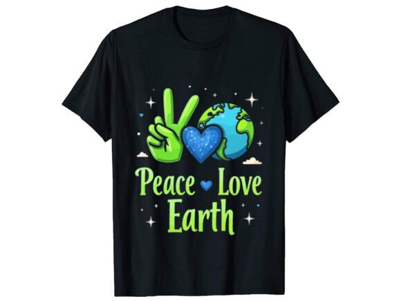 Peace Love Earth T-Shirt Design Review for Real Projects