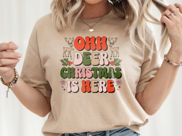 Retro Ohh Deer Christmas is Here